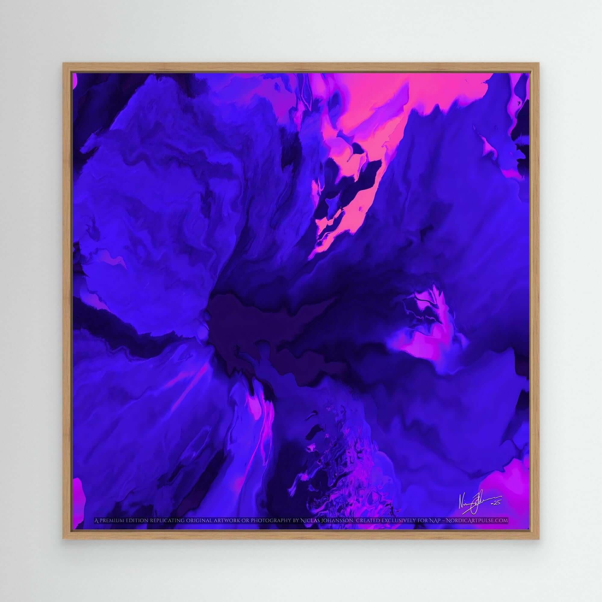 Glowing Blue Hibiscus Bloom