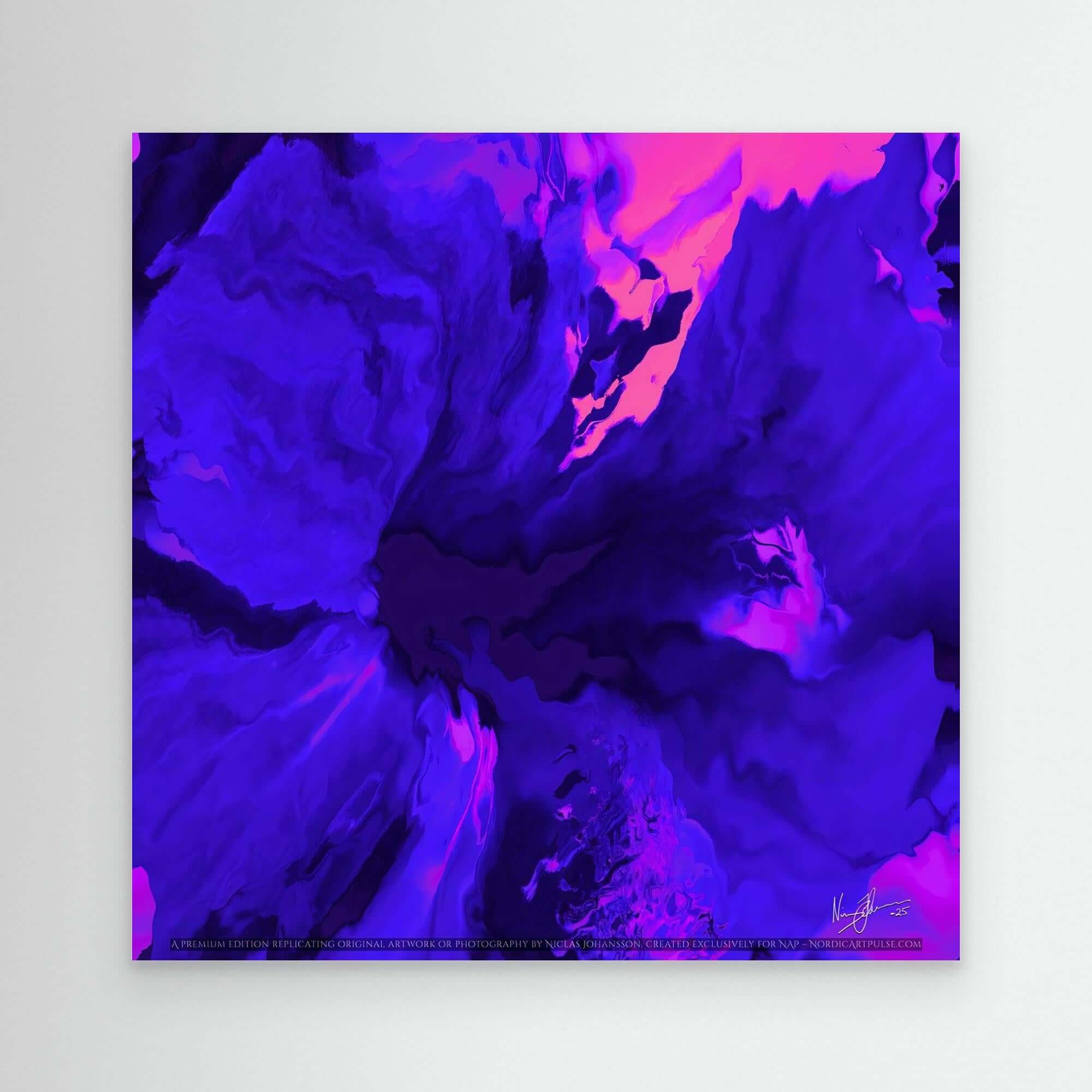 Glowing Blue Hibiscus Bloom