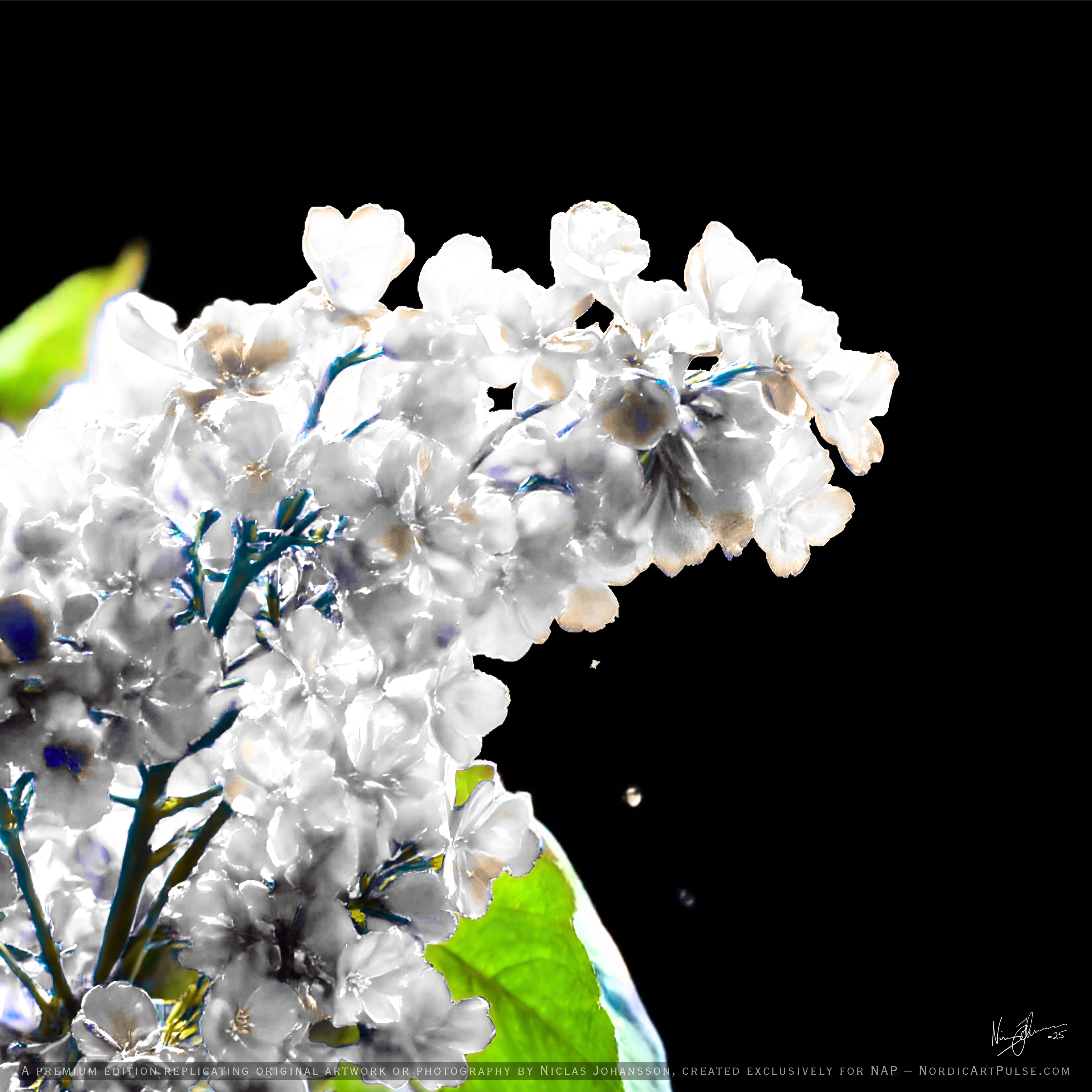 Green leaves in motion